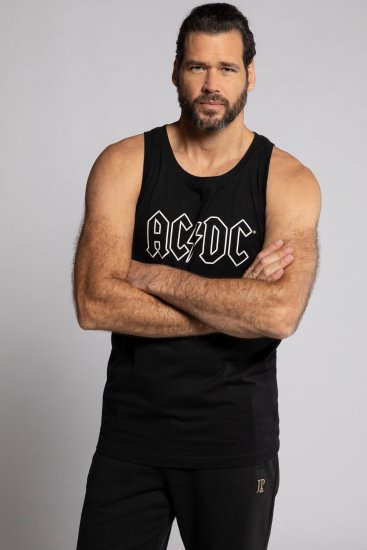 JP1880 AC/DC Graphic Comfort Fit Band Tank Top Black - T-shirts - T-shirts Homme Grande Taille