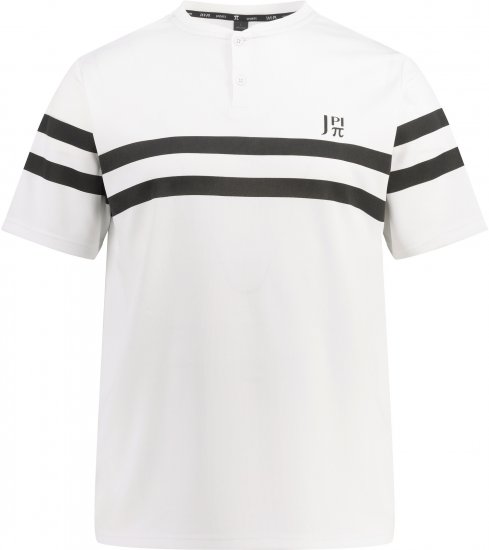  JP1880 Henley Tennis T-Shirt Snow White - Sport & Outdoor - Vêtements de sport grande taille 