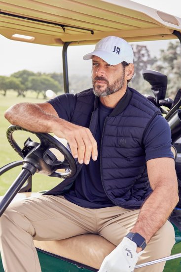 JP1880 Guilted College Collar Golf Vest Dark Navy - Sport & outdoor - Vêtements de sport grande taille 