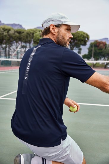 JP1880 FLEXNAMIC® QuickDry Tennis Polo Dark Navy - Sport & outdoor - Vêtements de sport grande taille 