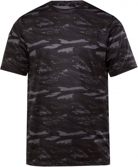 JP1880 QuickDry Graphic Print Tennis T-Shirt Black - Sport & outdoor - Vêtements de sport grande taille 