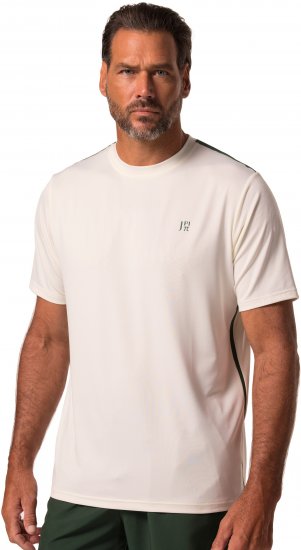 JP1880 QuickDry Stripes Tennis T-Shirt Off White - Sport & outdoor - Vêtements de sport grande taille 