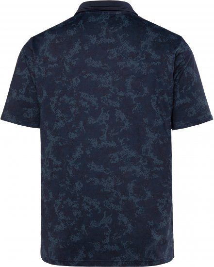 JP1880 Jay-Pi QuickDry AOP Golf Polo Shirt Navy Blue - Polos - Polos homme grande taille