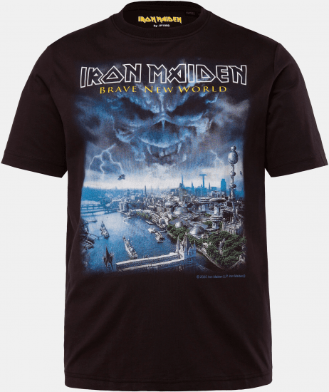 JP1880 Iron Maiden Brave New World T-Shirt Black - T-shirts - T-shirts Homme Grande Taille
