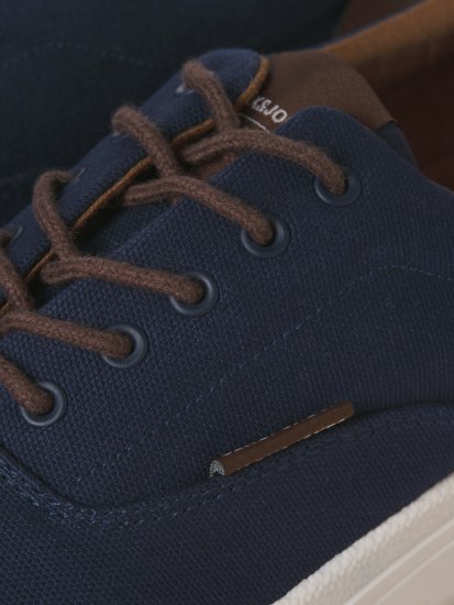 Jack & Jones Lington Canvas Sneakers Navy Blazer - Chaussures homme 40-52 - 