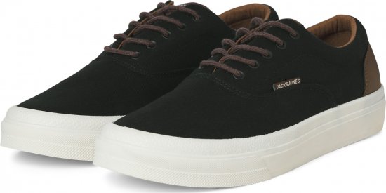Jack & Jones Lington Canvas Sneakers Black - Chaussures homme 40-52 - 