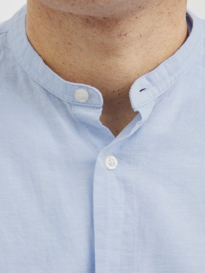Jack & Jones Breeze Poplin Long Sleeve Shirt Chambray Blue - Chemises - Chemises Grandes Tailles Hommes