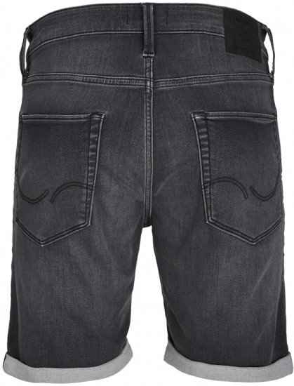 Jack & Jones Rick Con I.K. SHORTS Black Denim - Shorts - Shorts hommes grande taille