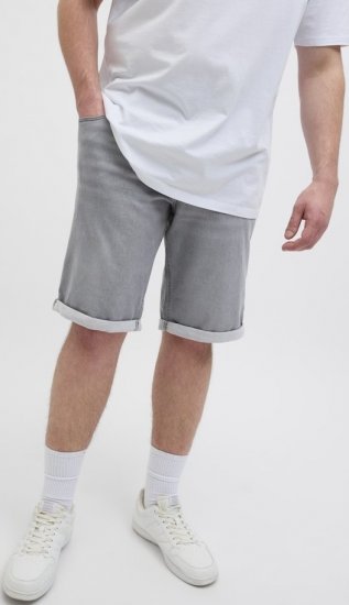 Jack & Jones Rick Icon I.K. GE 063 Shorts Grey Denim - Shorts - Shorts hommes grande taille