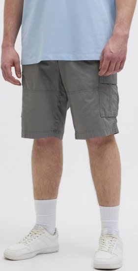 Jack & Jones Cole Mateo Cargo Shorts Castlerock - Shorts - Shorts hommes grande taille