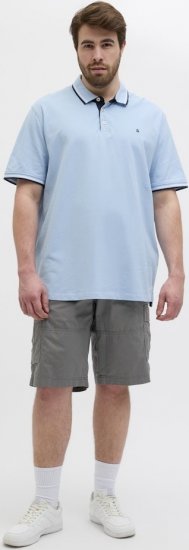 Jack & Jones Cole Mateo Cargo Shorts Castlerock - Shorts - Shorts hommes grande taille