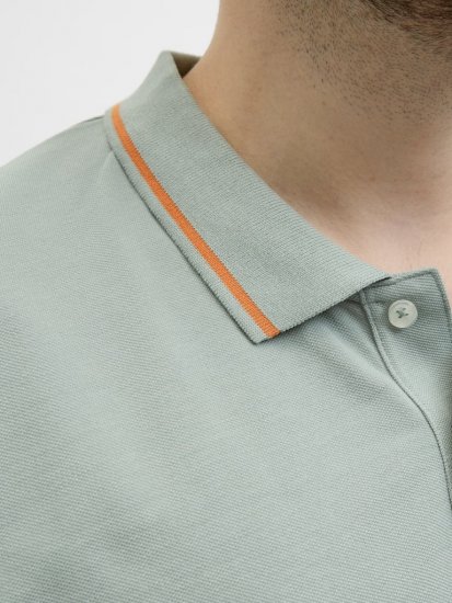Jack & Jones Hudson Short Sleeve Polo Iceberg Green - Polos - Polos homme grande taille