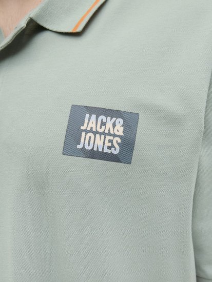 Jack & Jones Hudson Short Sleeve Polo Iceberg Green - Polos - Polos homme grande taille
