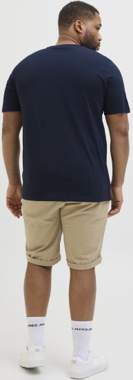 Jack & Jones Hawaii Shape Crew Neck T-Shirt Navy - T-shirts - T-shirts Homme Grande Taille