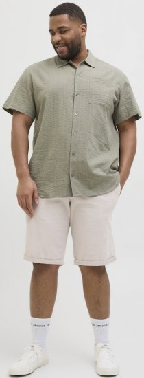 Jack & Jones Marco Erik Chino Shorts Grey - Shorts - Shorts hommes grande taille