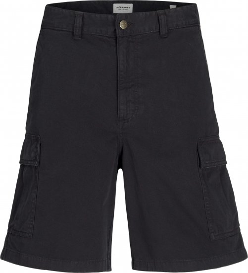 Jack & Jones Karl Avery Cargo Shorts Black - Shorts - Shorts hommes grande taille