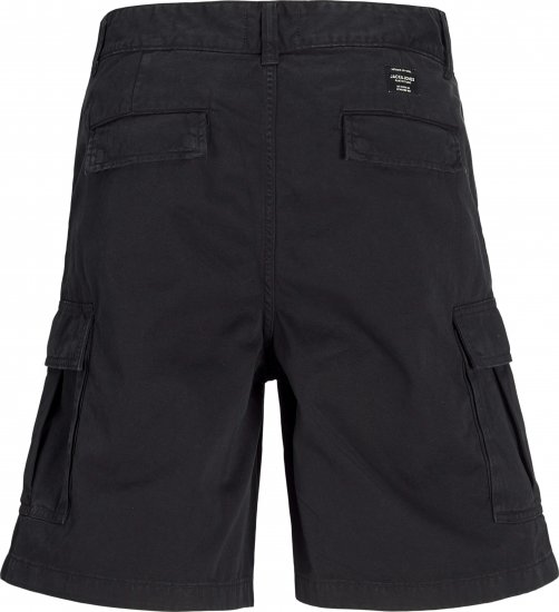 Jack & Jones Karl Avery Cargo Shorts Black - Shorts - Shorts hommes grande taille
