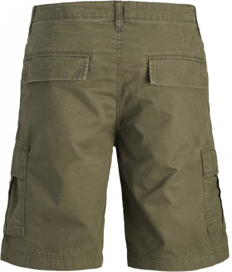 Jack & Jones Cole Mateo Cargo Shorts Olive Night - Shorts - Shorts hommes grande taille