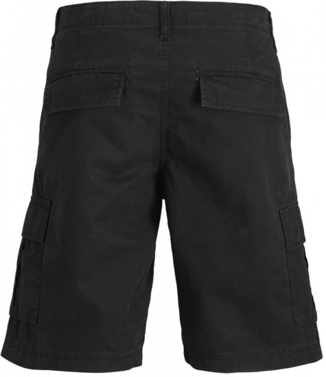 Jack & Jones Cole Mateo Cargo Shorts Black - Shorts - Shorts hommes grande taille