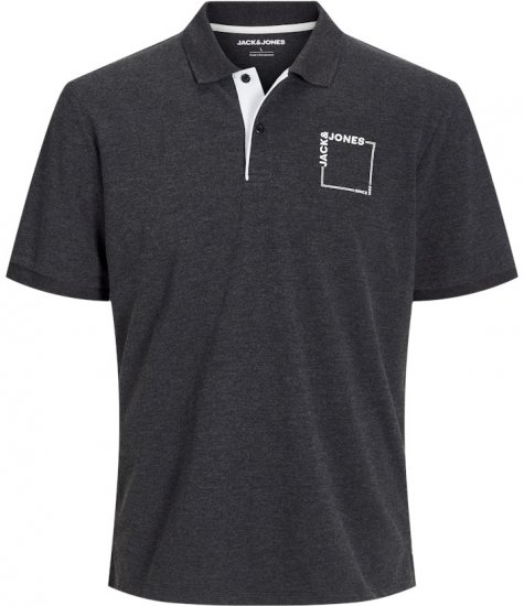 Jack & Jones Verner Short Sleeve Polo Black - Polos - Polos homme grande taille
