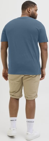 Jack & Jones Hawaii Shape Crew Neck T-Shirt Blue - T-shirts - T-shirts Homme Grande Taille