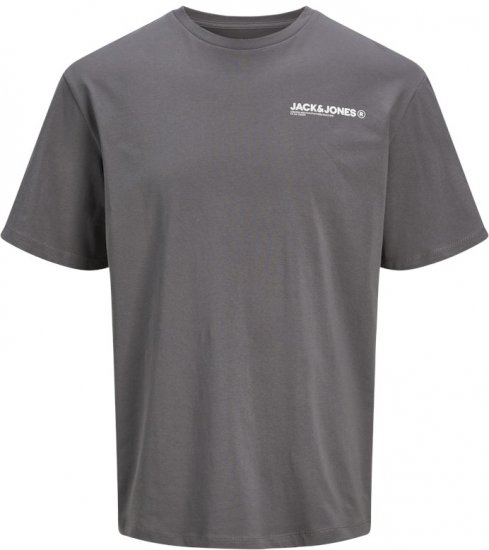 Jack & Jones Hawaii Crew Neck T-Shirt Grey - T-shirts - T-shirts Homme Grande Taille