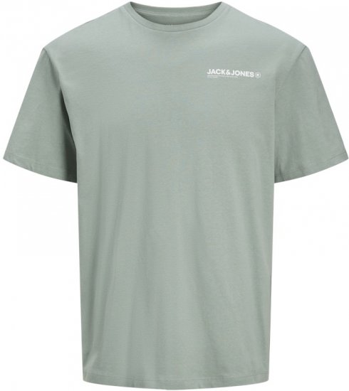 Jack & Jones Hawaii Crew Neck T-Shirt Iceberg Green - T-shirts - T-shirts Homme Grande Taille