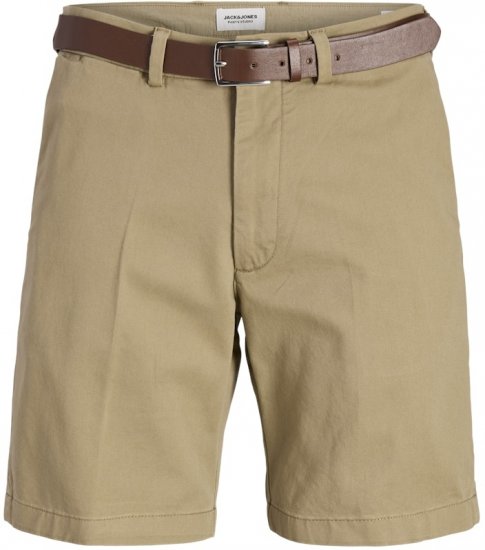 Jack & Jones Marco Franco Chino Shorts Brown - Shorts - Shorts hommes grande taille