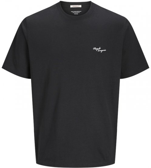Jack & Jones Almeria Back Print T-Shirt Black - T-shirts - T-shirts Homme Grande Taille