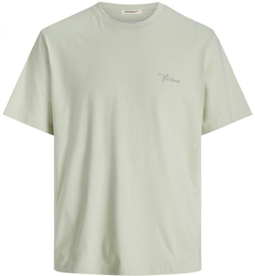 Jack & Jones Almeria Back Print T-Shirt Light Green - T-shirts - T-shirts Homme Grande Taille
