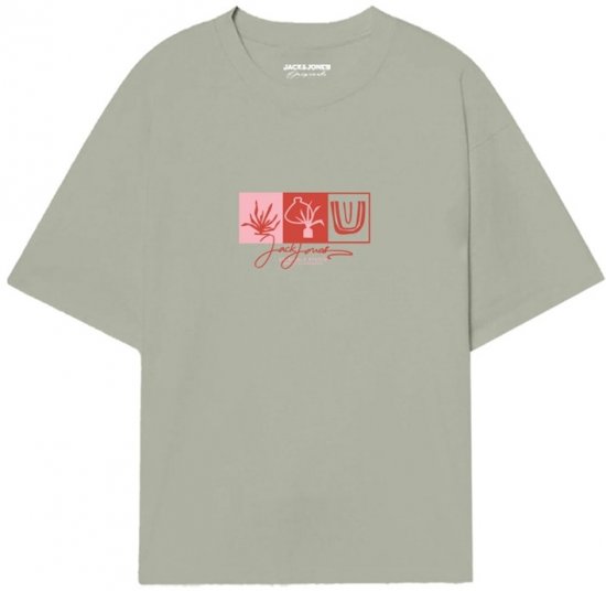 Jack & Jones Canggu Crew Neck T-Shirt Green - T-shirts - T-shirts Homme Grande Taille