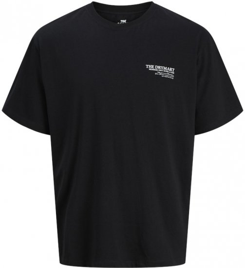Jack & Jones Marina Crew Neck T-Shirt Black - T-shirts - T-shirts Homme Grande Taille