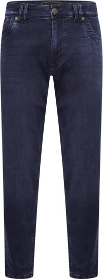 Kam Jeans Jacob Knitted Denim Reg Fit Jeans Blue-Black - Jeans et pantalons - Jeans et Pantalons grande taille 