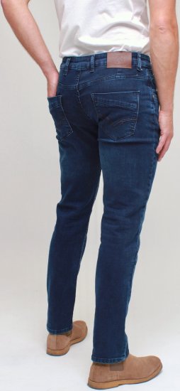 Kam Jeans Jacob Knitted Denim Reg Fit Jeans Mid Wash Blue - Jeans et pantalons - Jeans et Pantalons grande taille 