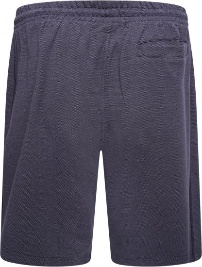 Kam Jeans 3317 Textured Interlock Shorts Indigo - Pantalons/shorts de survêtement - Survêtement/jogging grandes tailles