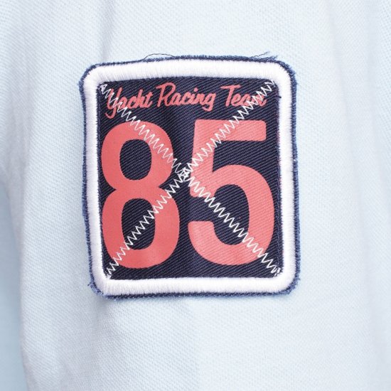 Kam Jeans 5512 1985 Racing Team Polo Blue - Polos - Polos homme grande taille