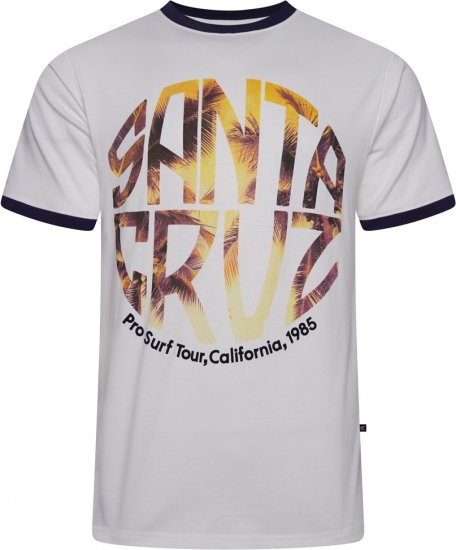 Kam Jeans 5767 Santa Cruz T-Shirt Snow White - T-shirts - T-shirts Homme Grande Taille