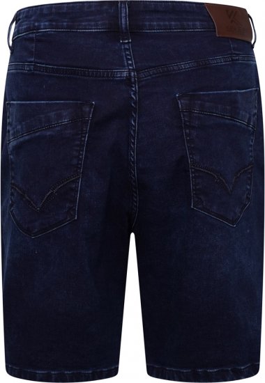 Kam Jeans Pepe Knitted Denim Shorts Mid Wash Blue - Shorts - Shorts hommes grande taille