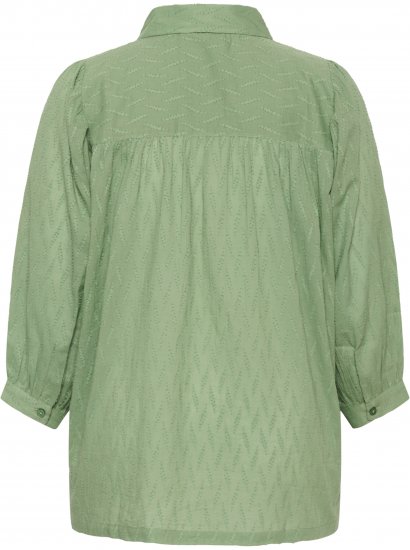 Kaffe Curve Gabby Chemise à manches raccourcies Vert - Chemisiers - 