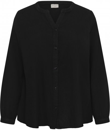 Kaffe Curve Nana Chemise à manches longues Noir - Blouses et tuniques - 