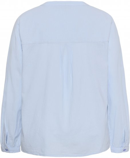 Kaffe Curve Nana Chemise à manches longues Bleu - Blouses et tuniques - 