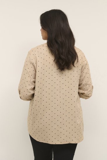 Kaffe Curve Joy Blouse Nomad/Noir À Pois - Blouses et tuniques - 
