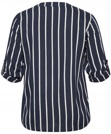 Kaffe Curve Sida Blouse Midnight/Craie Rayée - Blouses et tuniques - 