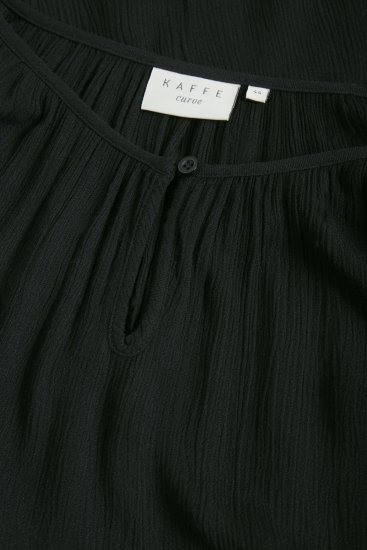 Kaffe Curve Ami Manches 3/4 Tunique Noir profond - T-shirts - 