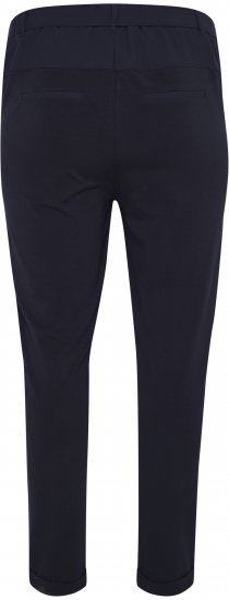 Kaffe Curve Jia Pantalon ceinturé Bleu marine minuit - Jeans & Pantalons Femme Grandes Tailles – Plus Size - 