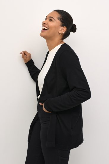 Kaffe Curve Farsia Gilet Noir profond - Sweatshirts & hoodies - 