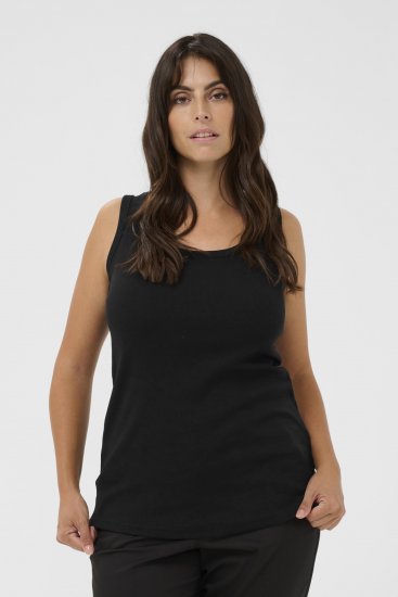 Kaffe Curve Carina Débardeur Noir profond - T-shirts - 