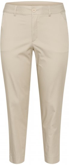 Kaffe Curve Leana Pantalon Chino 7/8 Gris Plume - Jeans & Pantalons Femme Grandes Tailles – Plus Size - 