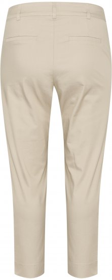 Kaffe Curve Leana Pantalon Chino 7/8 Gris Plume - Jeans & Pantalons Femme Grandes Tailles – Plus Size - 