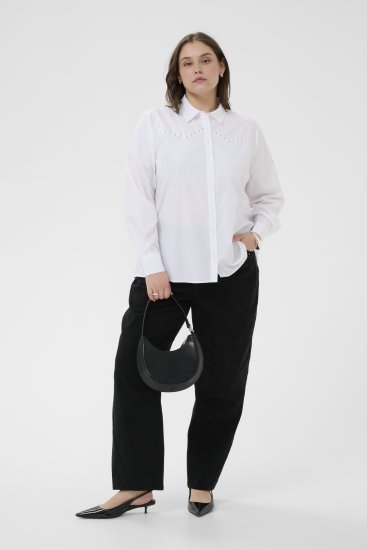 Kaffe Curve Janni Shirt Optical White - Chemisiers - 